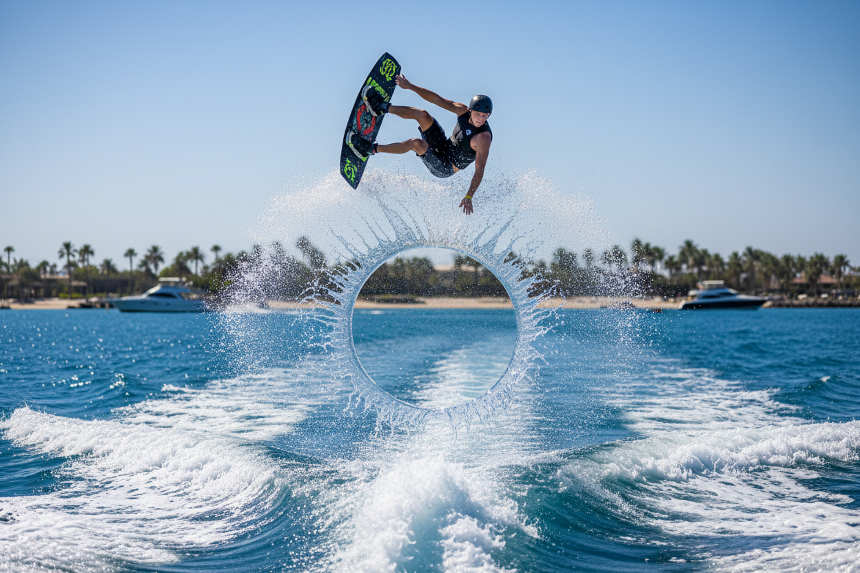 Wakeboarding Action Shot